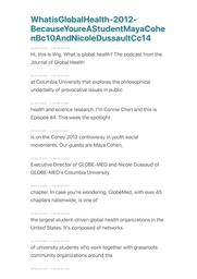 thumnail for WhatisGlobalHealth-2012-BecauseYoureAStudentMayaCohenBc10AndNicoleDussaultCc14.pdf