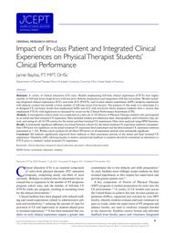 thumnail for Bayliss_2021_Impact of In-class Patient and Integrated Clinical Experiences on Physical.pdf