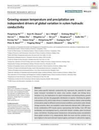 thumnail for He et al. - 2020 - Growing‐season temperature and precipitation are i.pdf