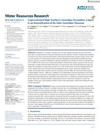 thumnail for Water Resources Research - 2022 - Higgins - Unprecedented High Northern Australian Streamflow Linked to an Intensification.pdf