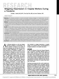 thumnail for Disaster_Medicine_Mitigating_absenteeism_during_pandemic.pdf