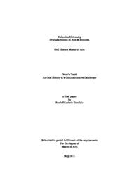 thumnail for Dziedzic_OHMAThesis_2011.pdf