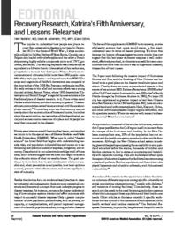 thumnail for RecoveryResearch_KatrinaAnniversary_LessonsRelearned.pdf
