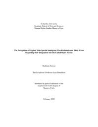 thumnail for Fayyaz - 2022 - The Perceptions of Afghan Male Special Immigrant V.pdf