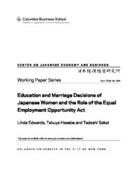 thumnail for WP_346.Edwards_et_al.Education_and_Marriage_Decisions_of_Japanese_Women.pdf