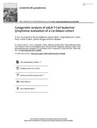 thumnail for Sun Y et al adult T Cell leukemia lymphoma 2019 evaluation of a Caribbean cohort.pdf