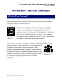 thumnail for Peer Review_ Types and Challenges.pdf