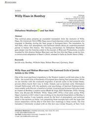 thumnail for Mukherjee & Holt_Willy Haas in Bombay.pdf