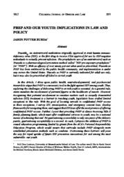 thumnail for PrEP_and_Our_YOuth_IMPLICatIOnS_In_LaW_and_POLICY.pdf