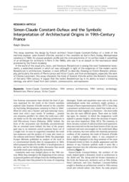 thumnail for Ghoche, "Simon-Claude Constant-Dufeux and the Symbolic Interpretation of Architectural Origins" (2018).pdf