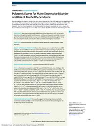 thumnail for Andersen et al. - 2017 - Polygenic Scores for Major Depressive Disorder and.pdf