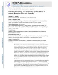 thumnail for Klitzman_Detecting, Preventing, and Responding to “Fraudsters” in Internet Research.pdf