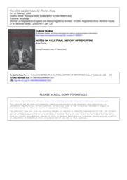 thumnail for cultural hist reporting in cult studies.pdf