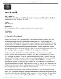 thumnail for Beta Breuil – Women Film Pioneers Project.pdf
