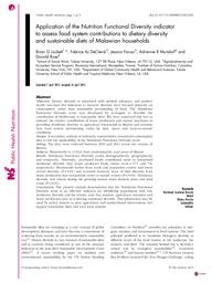 thumnail for Luckett et al. - 2015 - Application of the Nutrition Functional Diversity .pdf