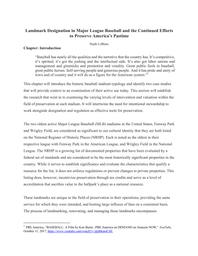 thumnail for LeBlanc_2022_Landmark Designation in Major League Baseball and the Continued Efforts to.pdf