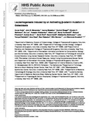 thumnail for Kode A et al Leuemogeneis B-catenin mutation Nature 2014.pdf