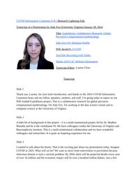thumnail for Judy Fox, University of Virginia.docx