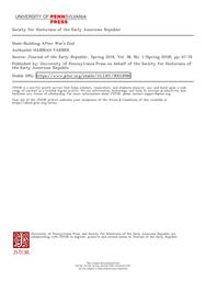 thumnail for FARBER-StateBuildingWarsEnd-2018.pdf
