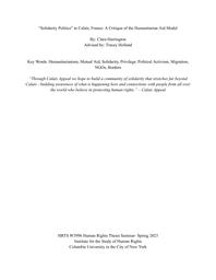 thumnail for Harrington, Clara_ Spring 2023  - Clara Elizabeth Harrington.pdf