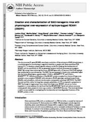 thumnail for Xing L et al BAC-transgenic DSCR1 Mamm Genome 2013.pdf