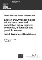 thumnail for Dougherty & Callender - English and US HE access & completion policies 2017.pdf