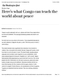 thumnail for Here’s what Congo can teach the world about peace - The Washington Post.pdf
