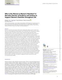 thumnail for Fox et al. - 2019 - Who is the Woman in Women’s Nutrition A Narrative.pdf
