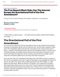 thumnail for TheFreeSpeechBlackHole_CanTheInternetEscapetheGravitationalPulloftheFirstAmendment_KnightFirstAmendmentInstitute.pdf