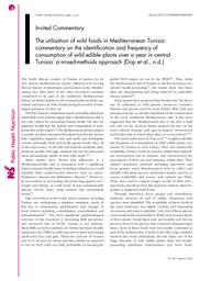 thumnail for Fanzo - 2020 - The utilisation of wild foods in Mediterranean Tun.pdf