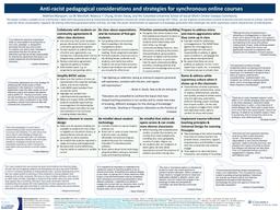 thumnail for CTL 2022_Marquart Marshall Chung Garay and CSSW Online Campus Community_Anti-racist pedagogical considerations and strategies for synchronous online courses.pdf