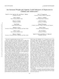 thumnail for Cole et al. - 2012 - Are increased weight and appetite useful indicator.pdf