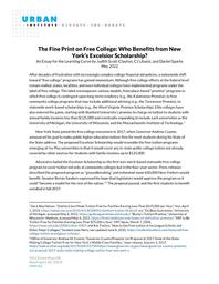 thumnail for The Fine Print on Free College Who Benefits from New Yorks Excelsior Scholarship.pdf .pdf