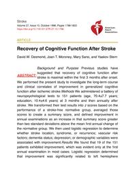 thumnail for Desmond et al. - 1996 - Recovery of Cognitive Function After Stroke.pdf