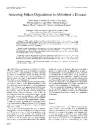 thumnail for Assessing Patient Dependence in Alzheimer.pdf