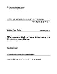 thumnail for WP 371.Masahiro Endoh.Offshoring and Working Hours Adjustments in a Within-firm Labor Market.pdf