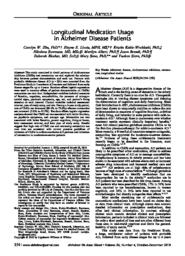 thumnail for Longitudinal medication usage in Alzheimer dis.pdf