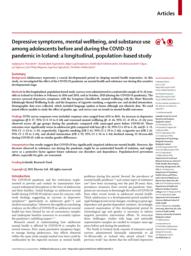 thumnail for Thorisdottir et al. Depressive Symptoms, Mental Health and Substance Use Among Adolescents During Covid19 - The Lancet Psychiatry 2021.pdf