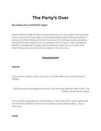 thumnail for The Party’s Over.pdf