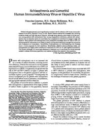 thumnail for Schizophrenia and comorbid human Immunodeficiency Virus or Hepatitis C Virus.pdf