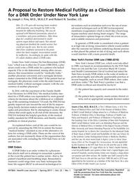 thumnail for J. Fins and R. Swidler A Proposal to Restore Futility As A Clinical basis for A DNR Order in NY.pdf