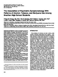 thumnail for Fidalgo_et_al-The association of psychiatric symptomatology with patterns of alcohol, tobacco, and marijuana use among Brazilian high school students..pdf