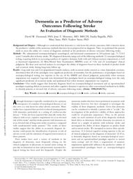 thumnail for Desmond et al. - 1998 - Dementia as a Predictor of Adverse Outcomes Follow.pdf