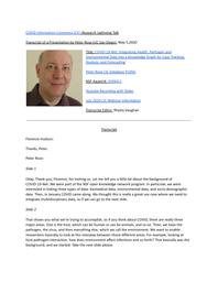 thumnail for Peter Rose, San Diego Supercomputer Center, UC San Diego.docx.pdf