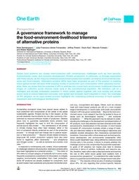 thumnail for Sondergaard et al 2023 food-environment-livelihood trilemma of alternative proteins.pdf