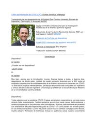 thumnail for Transcripción de una presentación de Ali Vahdati de East Carolina University, Escuela de Ingeniería y Tecnología.pdf