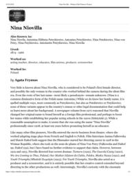 thumnail for Nina Niovilla – Women Film Pioneers Project.pdf