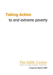 thumnail for 2009 MDG Centre Annual Report .pdf