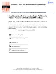 thumnail for St. Clair et al. - 1998 - Cognitive and Affective Functioning in Parkinson's.pdf