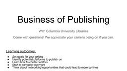 thumnail for Business of Publishing Workshop Slides.pdf